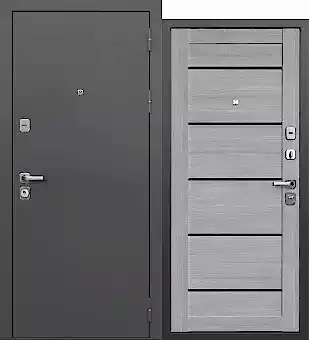 9 см Серебро Дымчатый дуб Царга (Неаполь) черное стекло