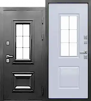 Термо 3D Стеклопакет Графит/Белый